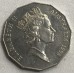 AUSTRALIA 1998 . FIFTY 50 CENTS COINS . DISCOVERY OF BASS STRAIT